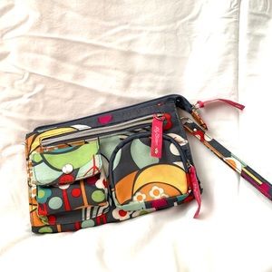 Small wristlet bag.